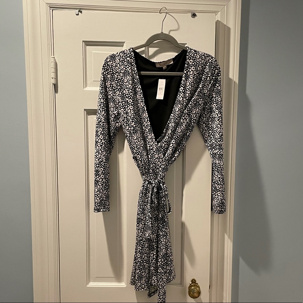 Loft NWT Leopard Wrap Dress